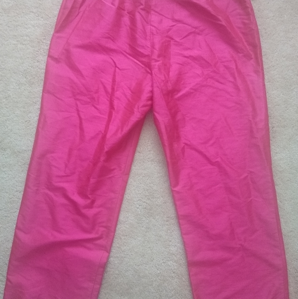 NWT Nine West beautiful 100% silk cropped pant